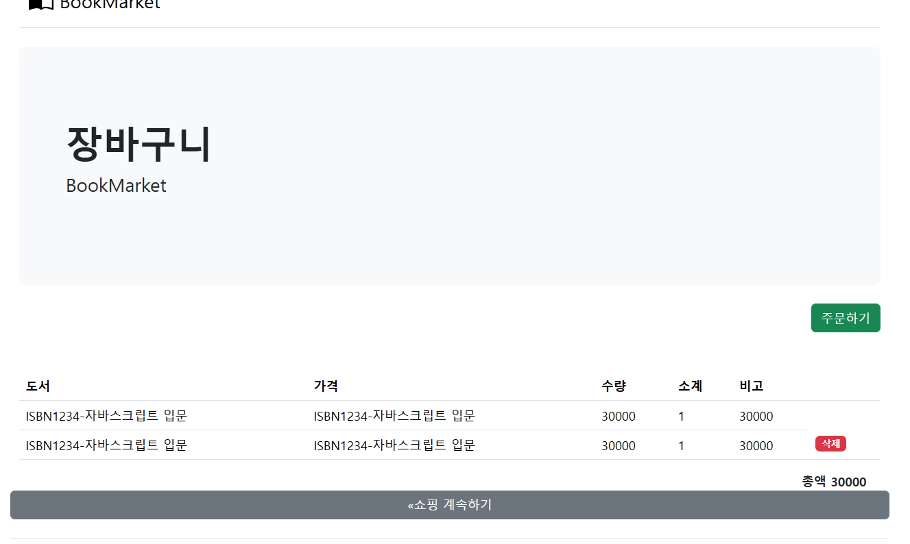 Project_Bookmarket_따라하기